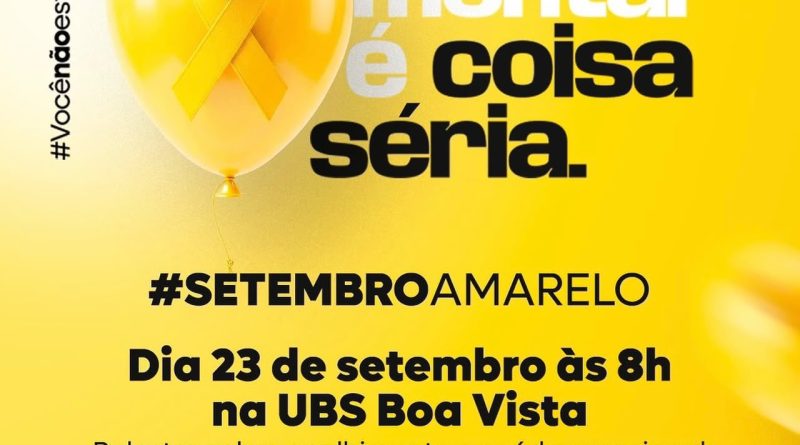 Hiperdia promove acolhimento e valorização da vida durante o Setembro Amarelo